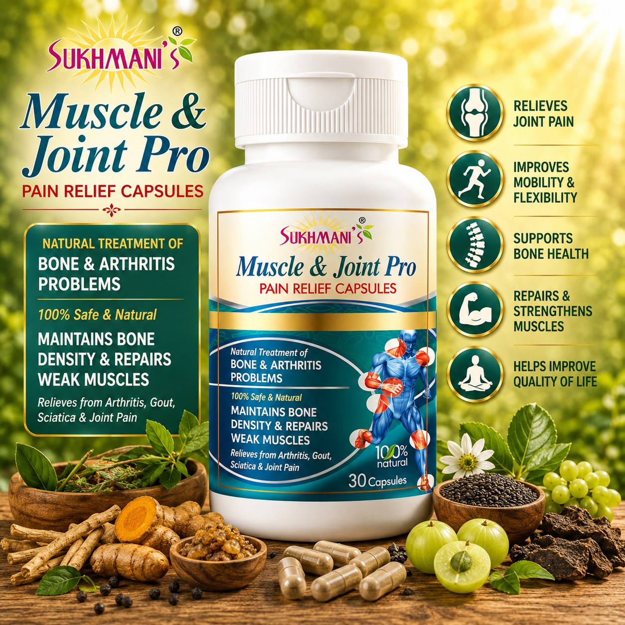 Muscle &amp;amp; Joint Pro Pain Relief Capsules